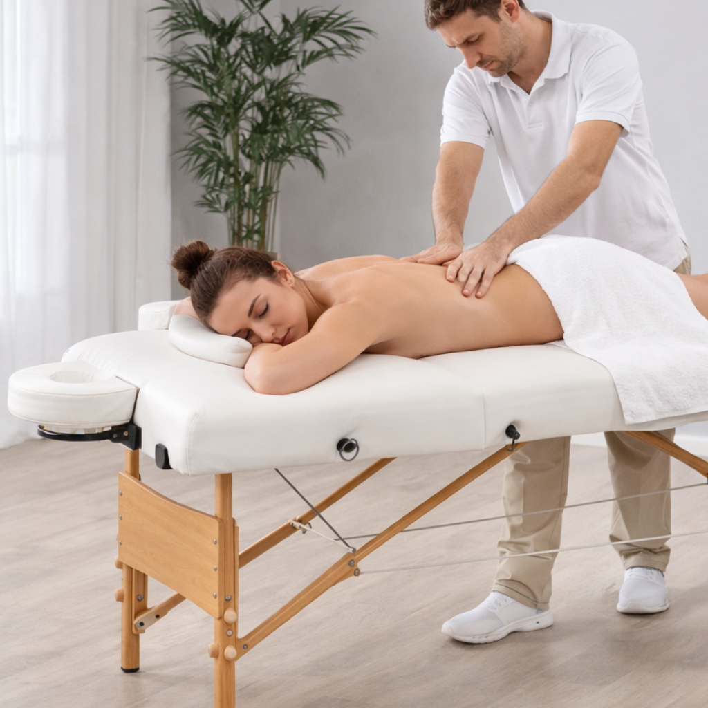 Table de massage 2 zones épaisse – Signature Confort