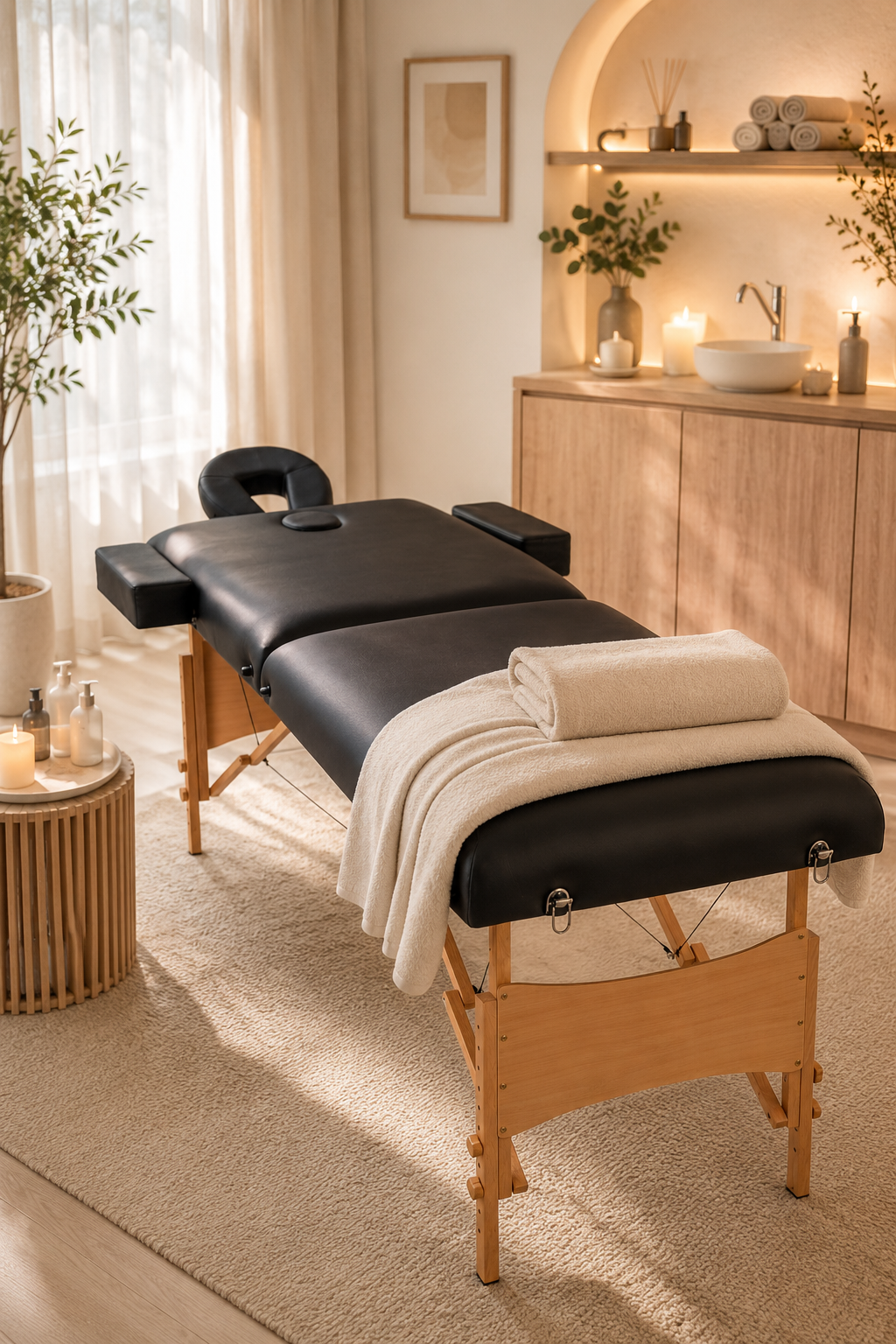 Table de massage 2 zones épaisse – Signature Confort