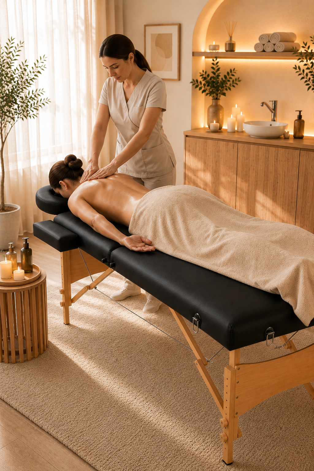 Table de massage 2 zones épaisse – Signature Confort