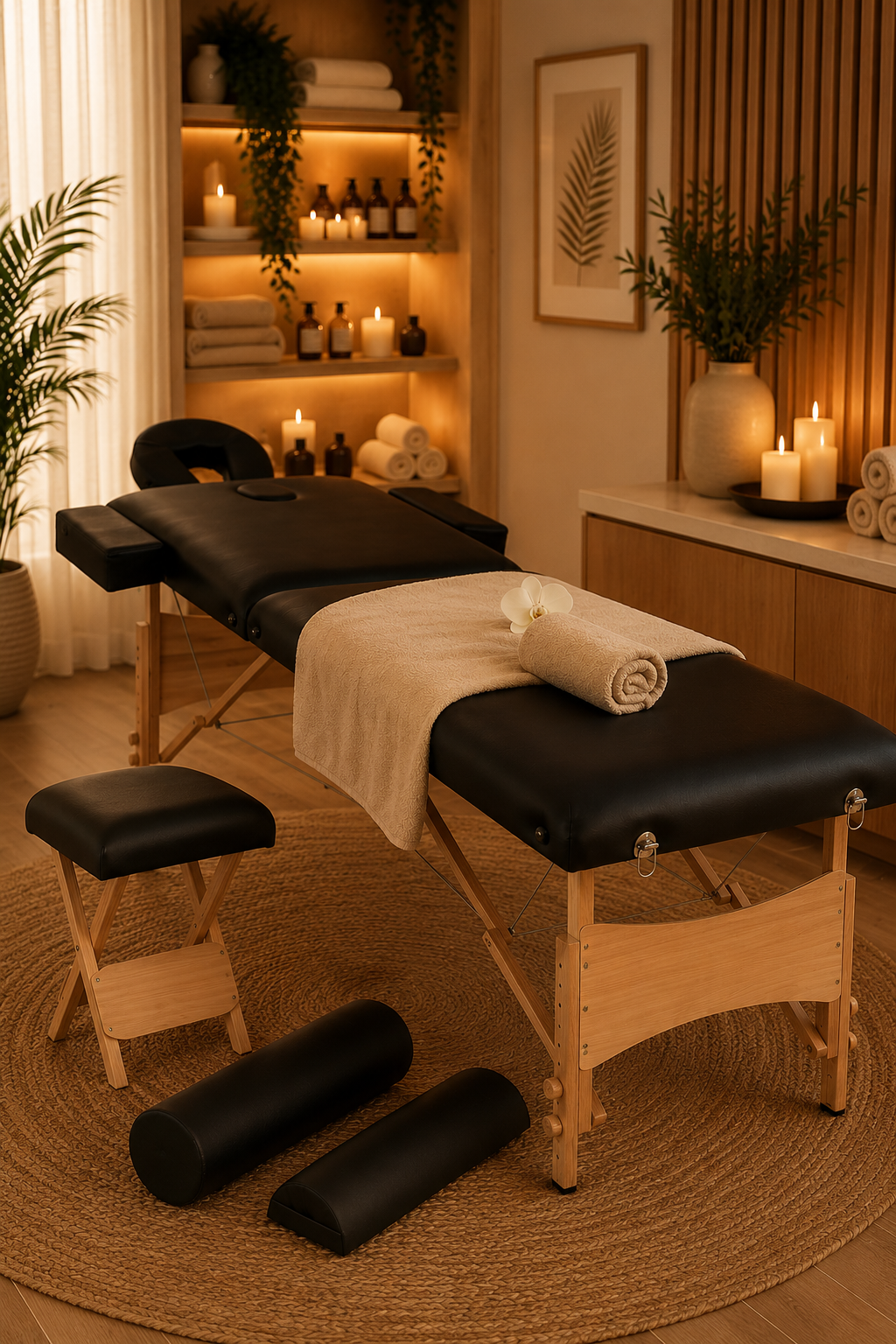 Table de massage 2 zones avec accessoires – Signature Prestige+