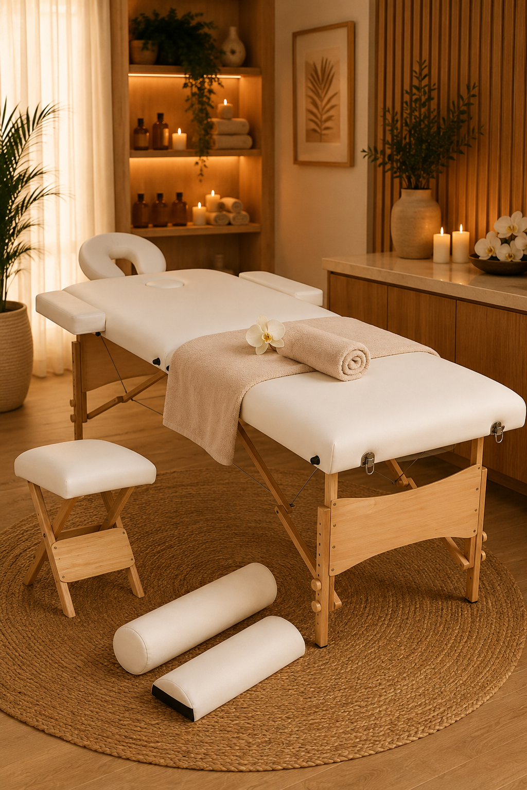 Table de massage 2 zones avec accessoires – Signature Prestige+