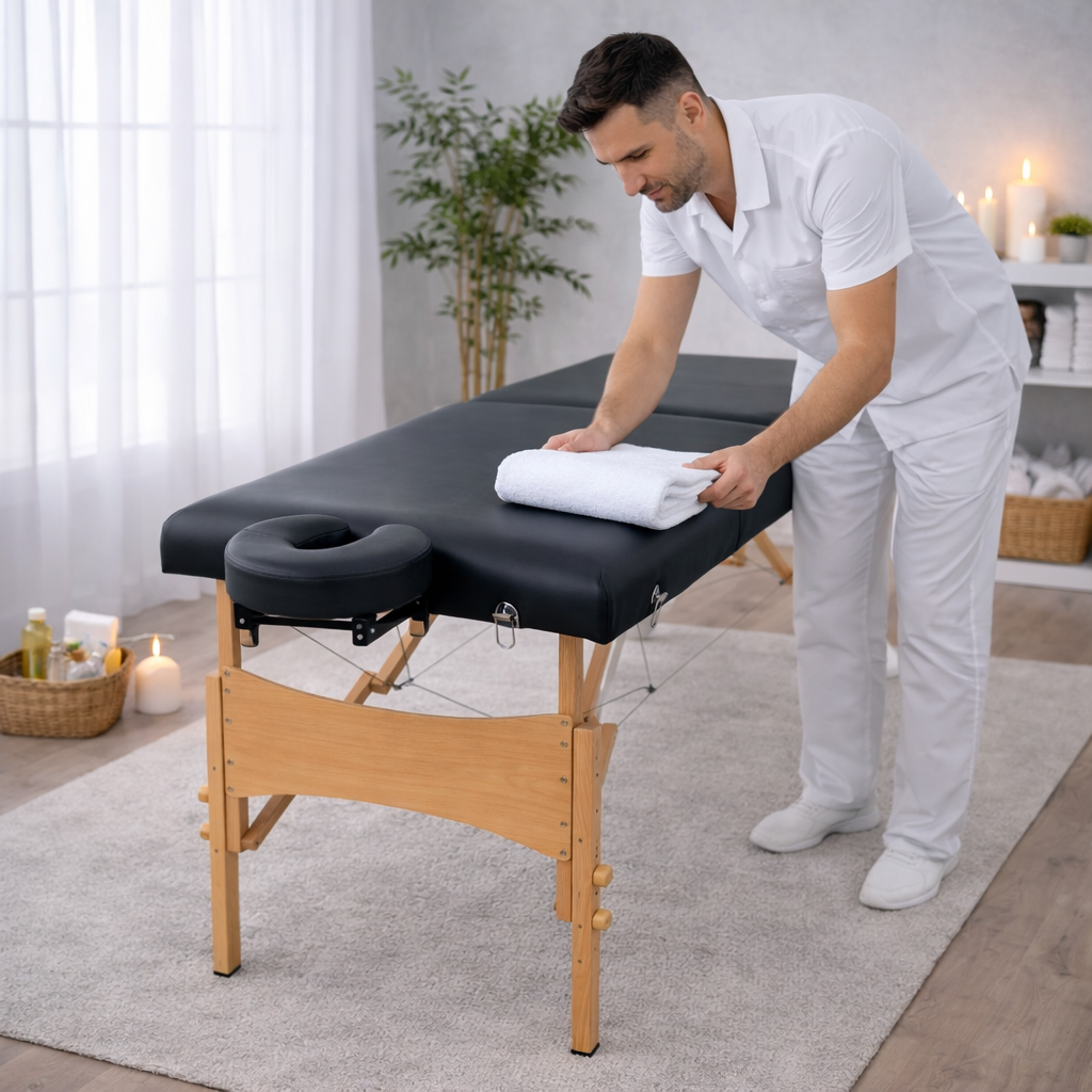 Table de massage 2 zones épaisse – Signature Confort