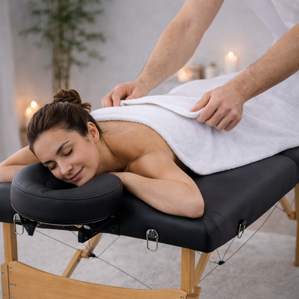 Table de massage 2 zones épaisse – Signature Confort